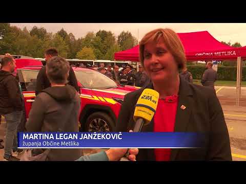 Metliški gasilci so se razveselili novega vozila