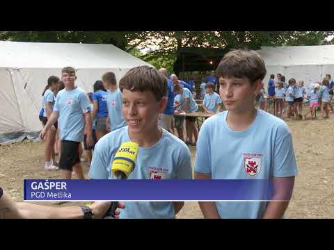Mladi metliški gasilci taborili ob Kolpi