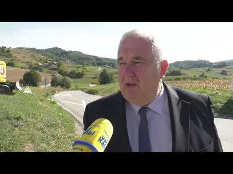 Začetek gradbenih del za rekonstrukcijo regionalne ceste Šentjanž–Glino