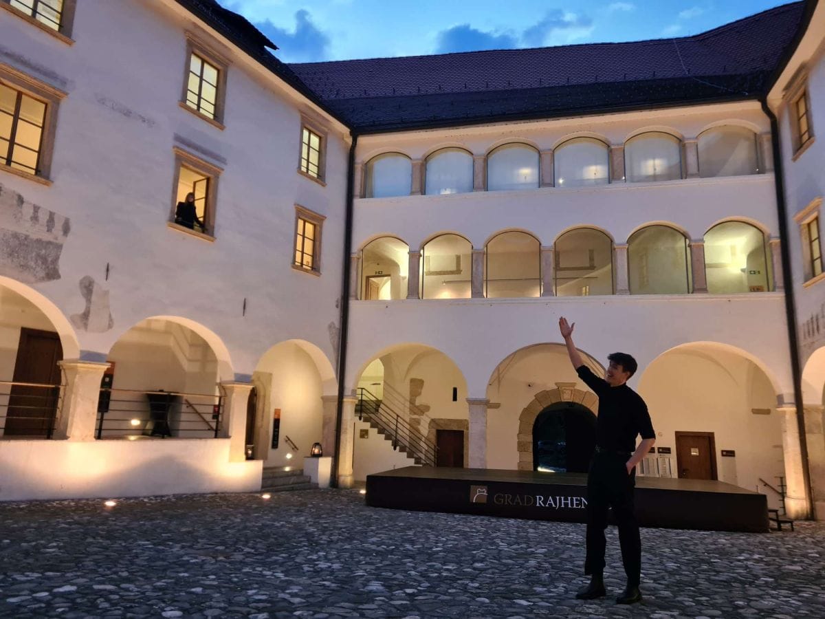 Prizori iz teme, 2. del Srednjeveške trilogije na gradu Rajhenburg