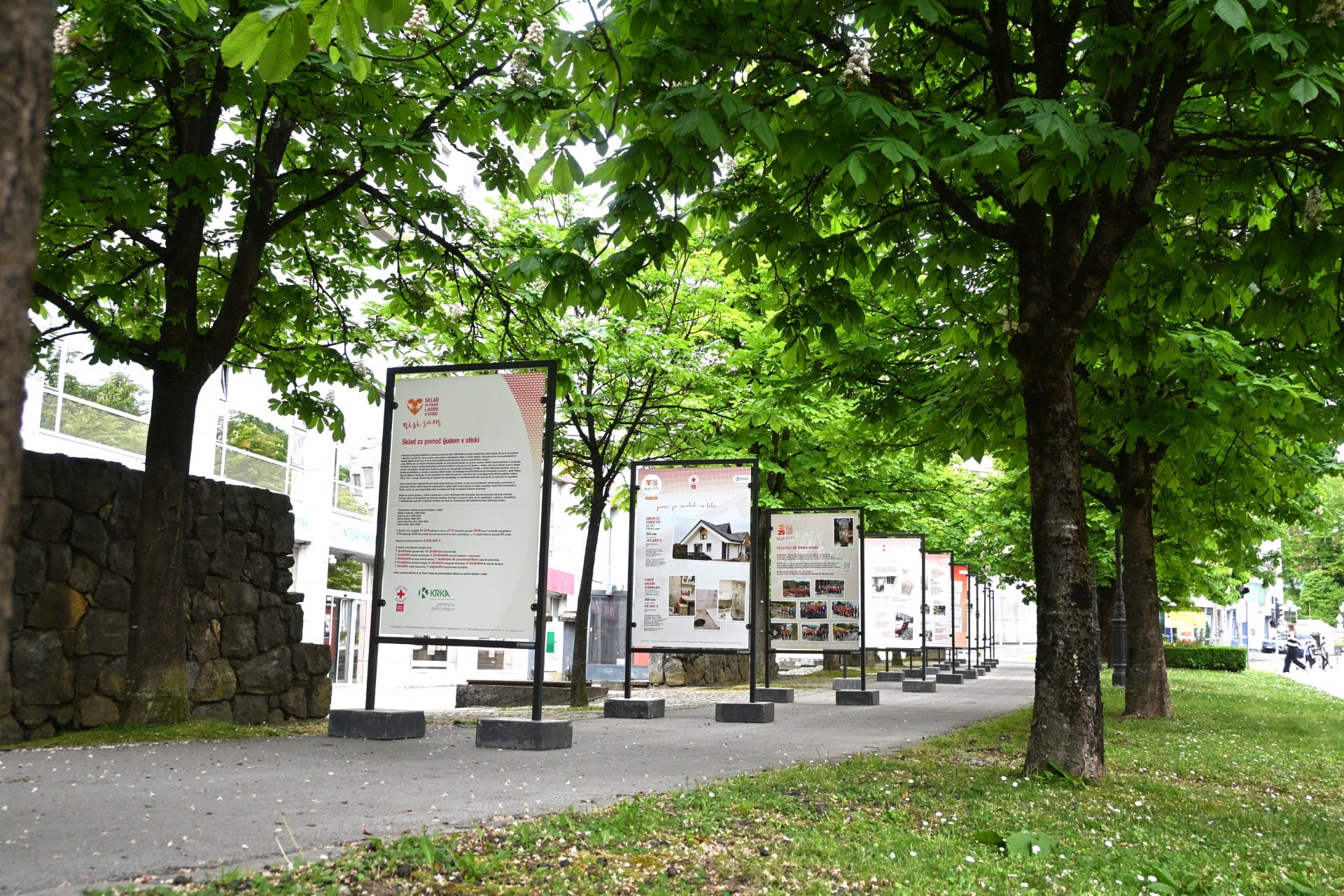 Rdeči križ z razstavo pomoči iz sklada za pomoč ljudem v stiski