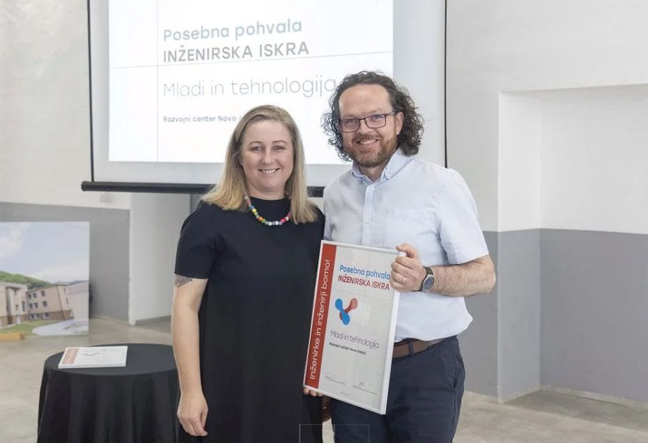 Razvojnemu centru NM priznanje Inženirska iskra 2026 za program Mladi in tehnologija