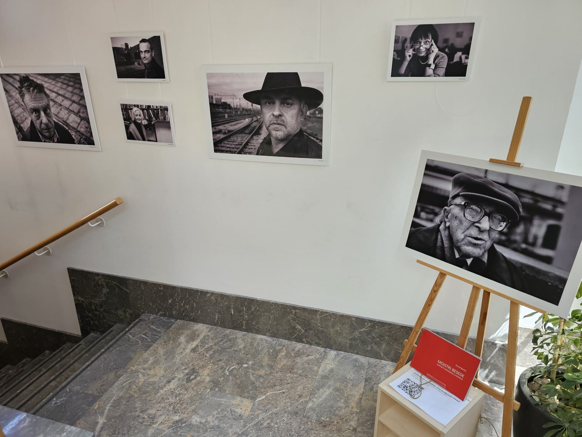 V novomeški knjižnici na ogled razstava Mojstri besede Tomaža Berčiča