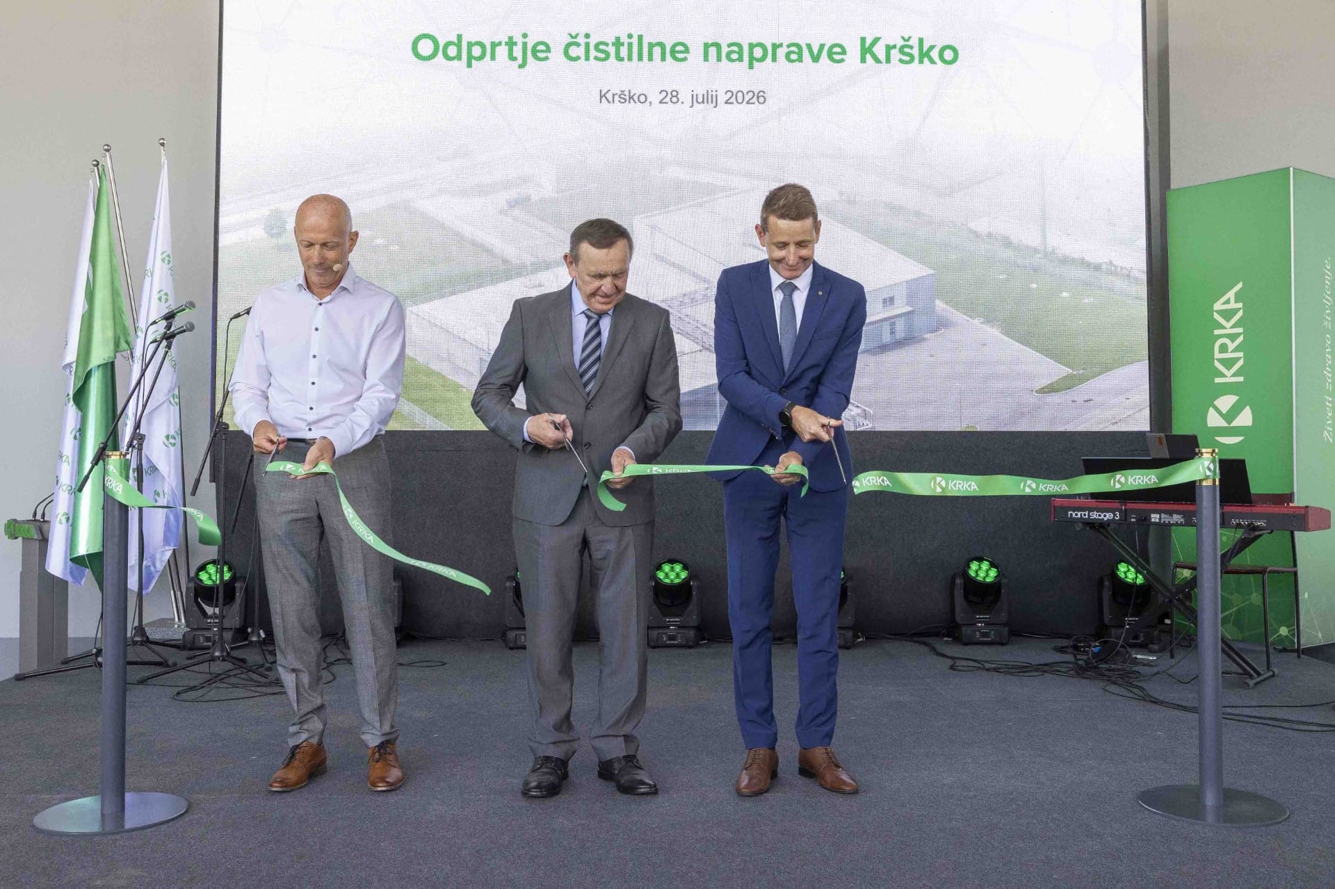 Krka je v Krškem odprla novo čistilno napravo