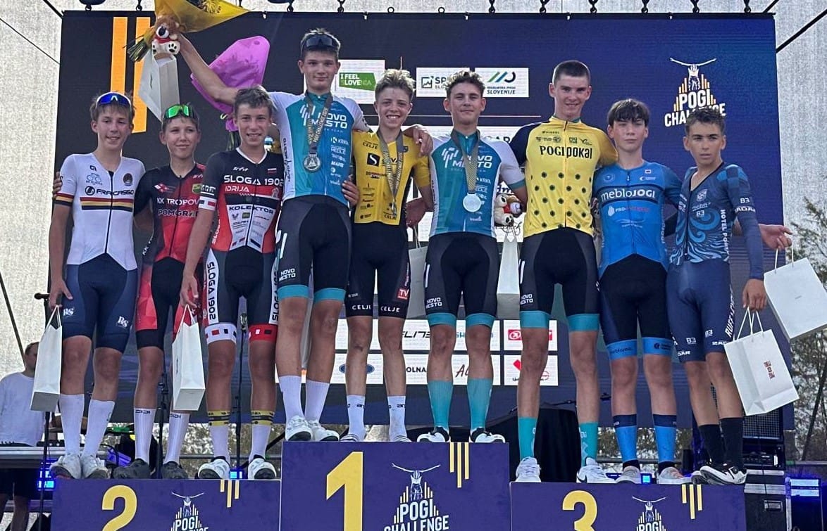 Na 8. kriteriju Tadeja Pogačarja tudi lepi uspehi za Kolesarski klub Novo mesto